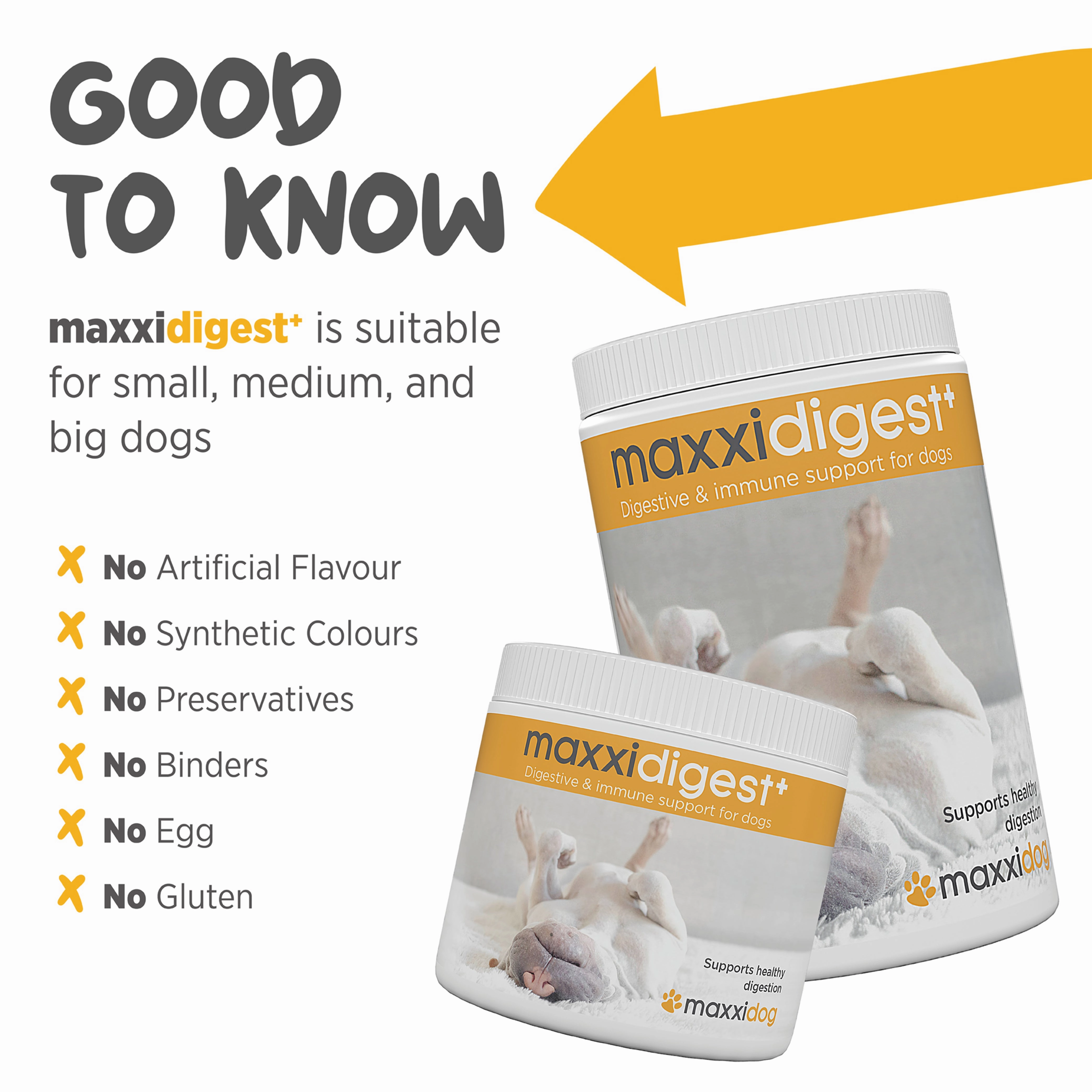 Maxxipaws Maxxidigest  (Digestive & Immune Support) Supplements for Dogs