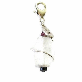 Milky Quartz Healing Dog Collar Charm Pawmulet