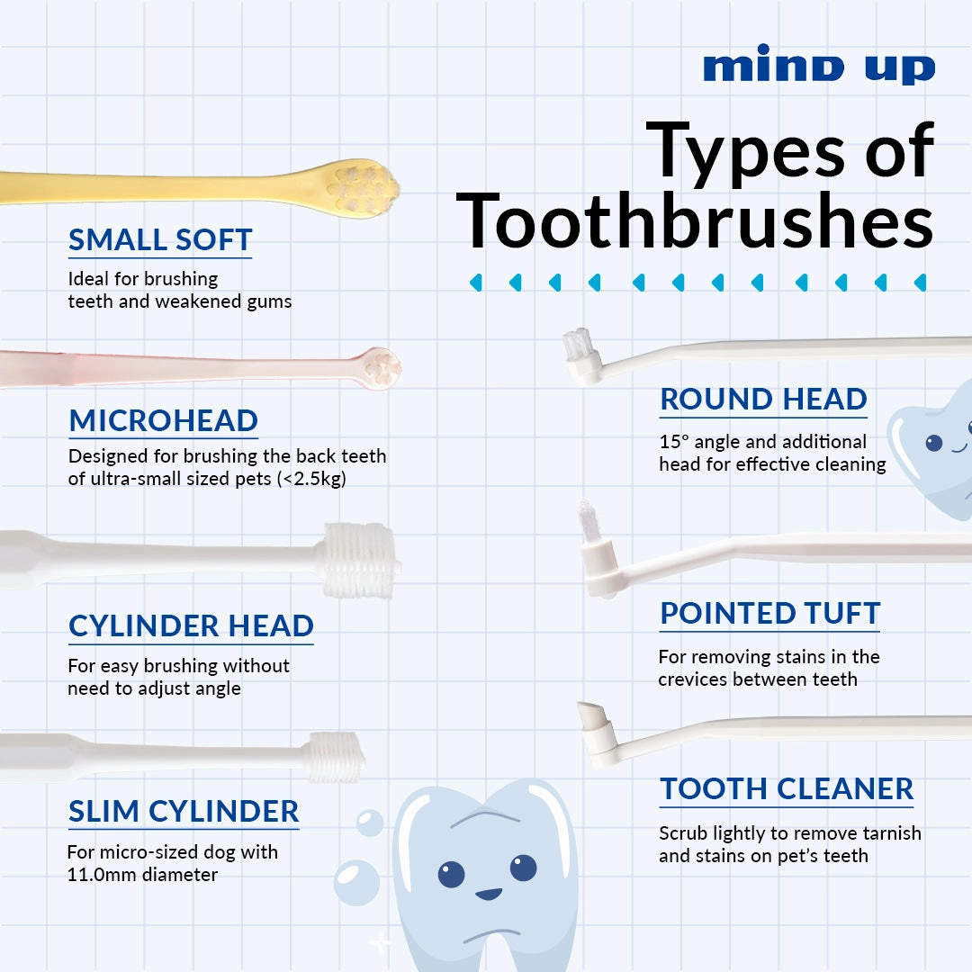 Mind Up Kenko Care Toothbrush for Dogs (Pointed Tuft)