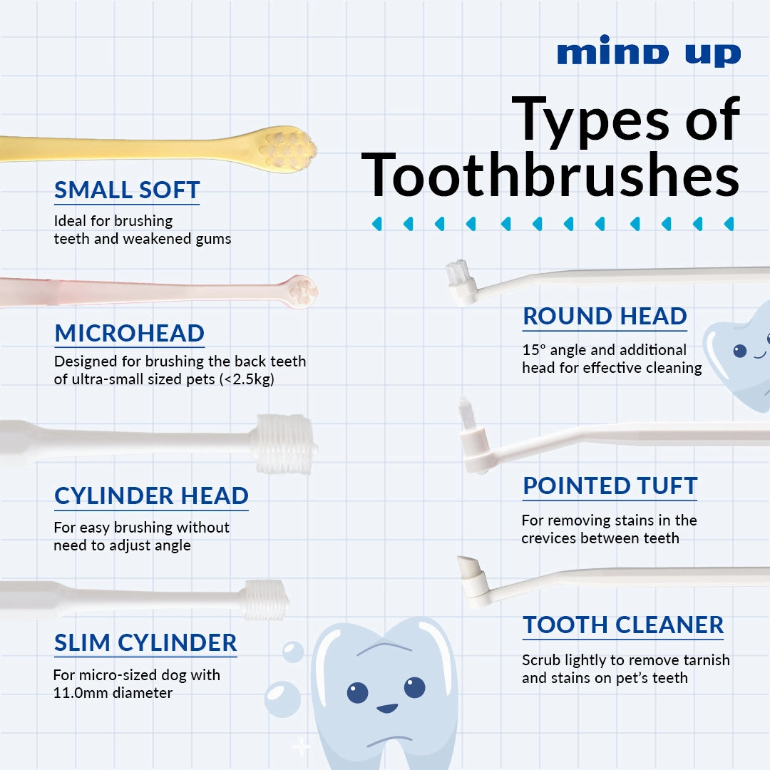 Mind Up Kenko Care Toothbrush for Dogs (Slim Cylinder Head)