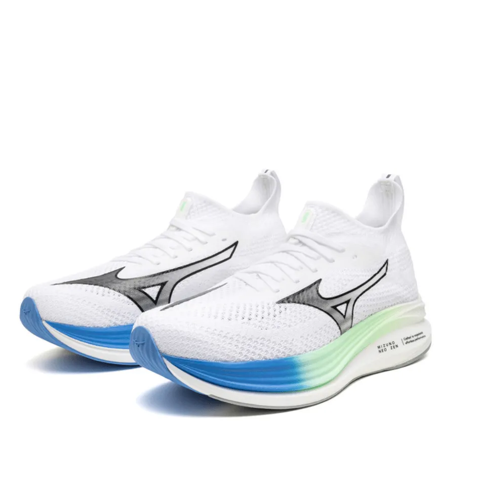 Mizuno Men's Neo Zen Running Shoes in White/Black/Frontier Blue SS25 Shoes_Mizuno