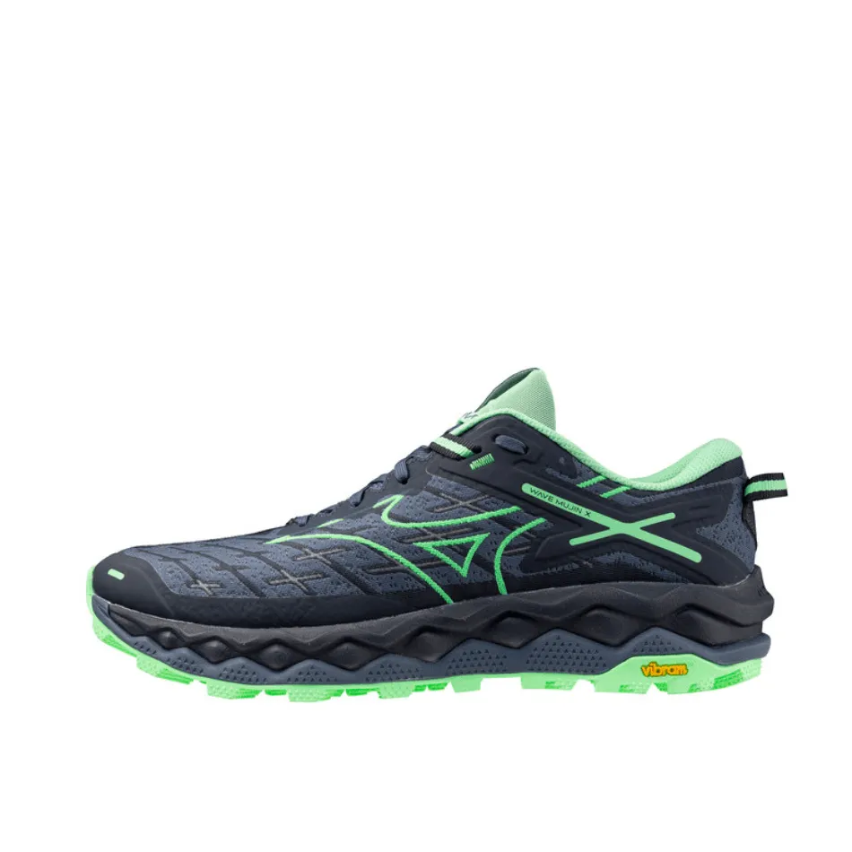 Mizuno Men's Wave Mujin 10 Running Shoes in Vintage Indigo/Neo Mint/India Ink SS25 Shoes_Mizuno