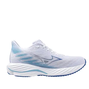 Mizuno Men's Wave Rider 28 in White/Estate Blue/Mugen Blue AW24 Shoes_Mizuno