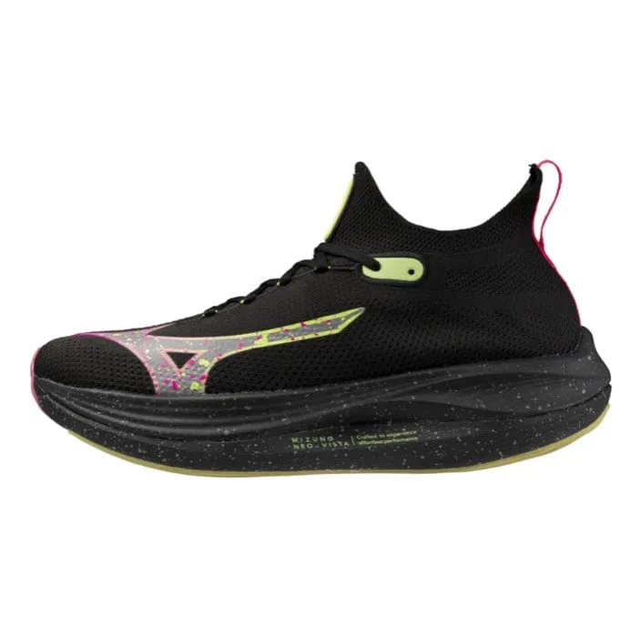 Mizuno Neo Vista Men's Running Shoes-Black Silver/Pink Tetra AW24 Shoes_Mizuno