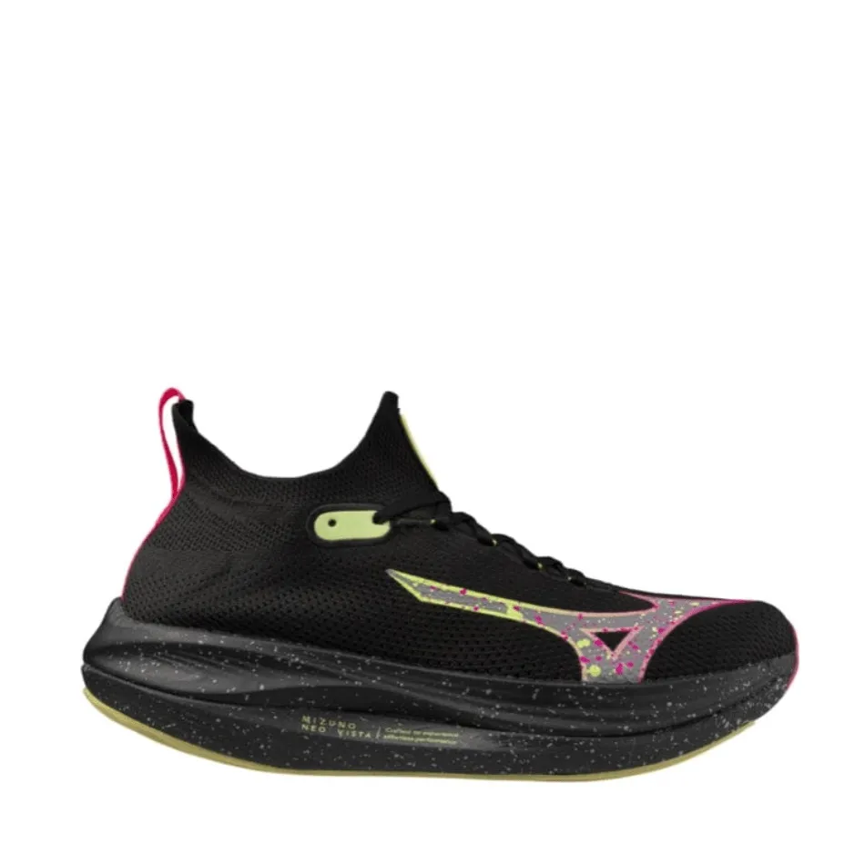 Mizuno Neo Vista Men's Running Shoes-Black Silver/Pink Tetra AW24 Shoes_Mizuno