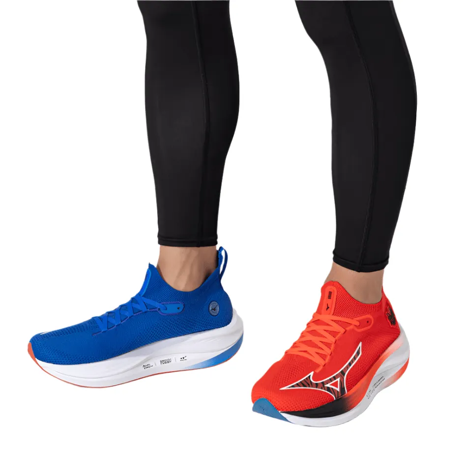 Mizuno Unisex Neo Vista Running Shoes in Oni Demon Mizuno Ignition Red/Black/Baseball Blue SS25 Shoes_Mizuno