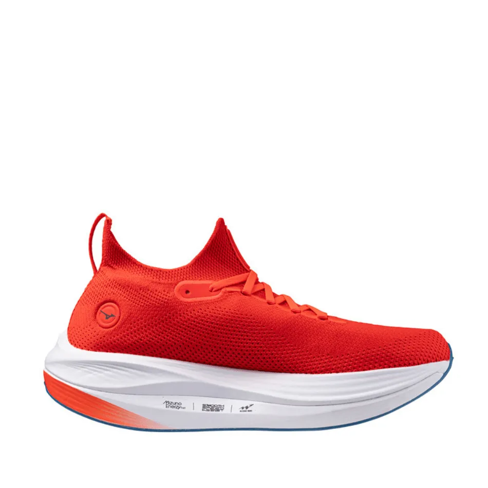 Mizuno Unisex Neo Vista Running Shoes in Oni Demon Mizuno Ignition Red/Black/Baseball Blue SS25 Shoes_Mizuno