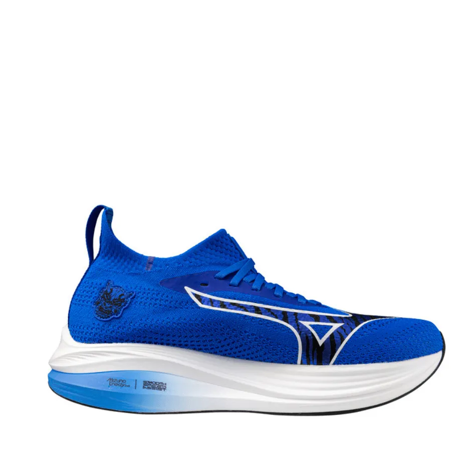 Mizuno Unisex Neo Zen Shoes in Oni Demon Baseball Blue/Black/Mizuno Ignition Red SS25 Shoes_Mizuno