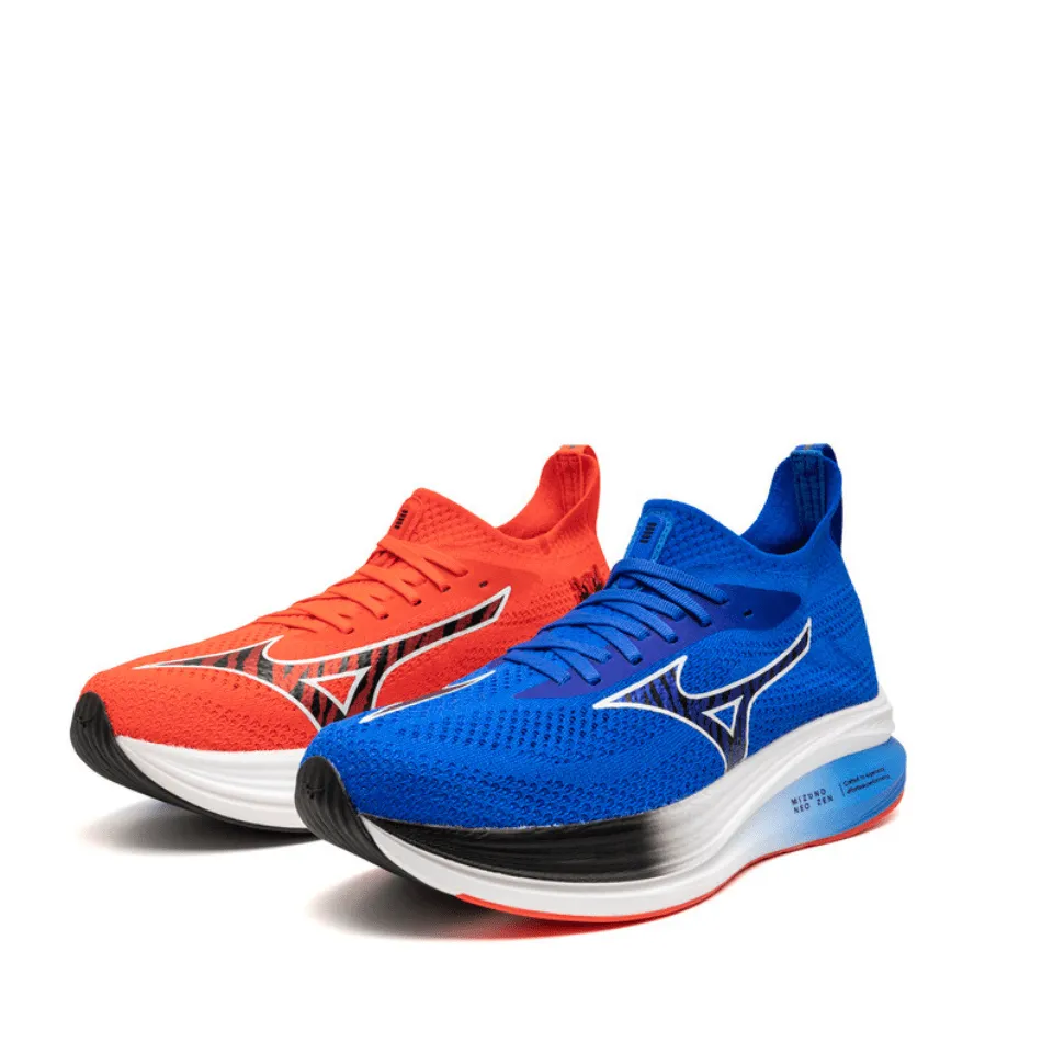 Mizuno Unisex Neo Zen Shoes in Oni Demon Baseball Blue/Black/Mizuno Ignition Red SS25 Shoes_Mizuno