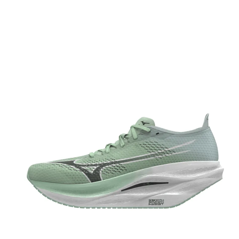Mizuno Unisex Wave Rebellion Pro 3 Running Shoes in Neo Mint/Black/Hint of Mint SS25 Shoes_Mizuno