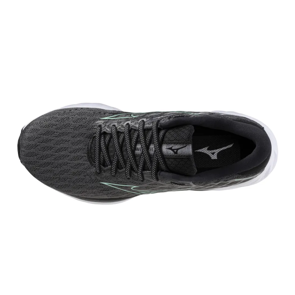 Mizuno Women's Wave Inspire 20 Running Shoes in Iron Gate/Dusty Jade Green/Black AW24 Shoes_Mizuno