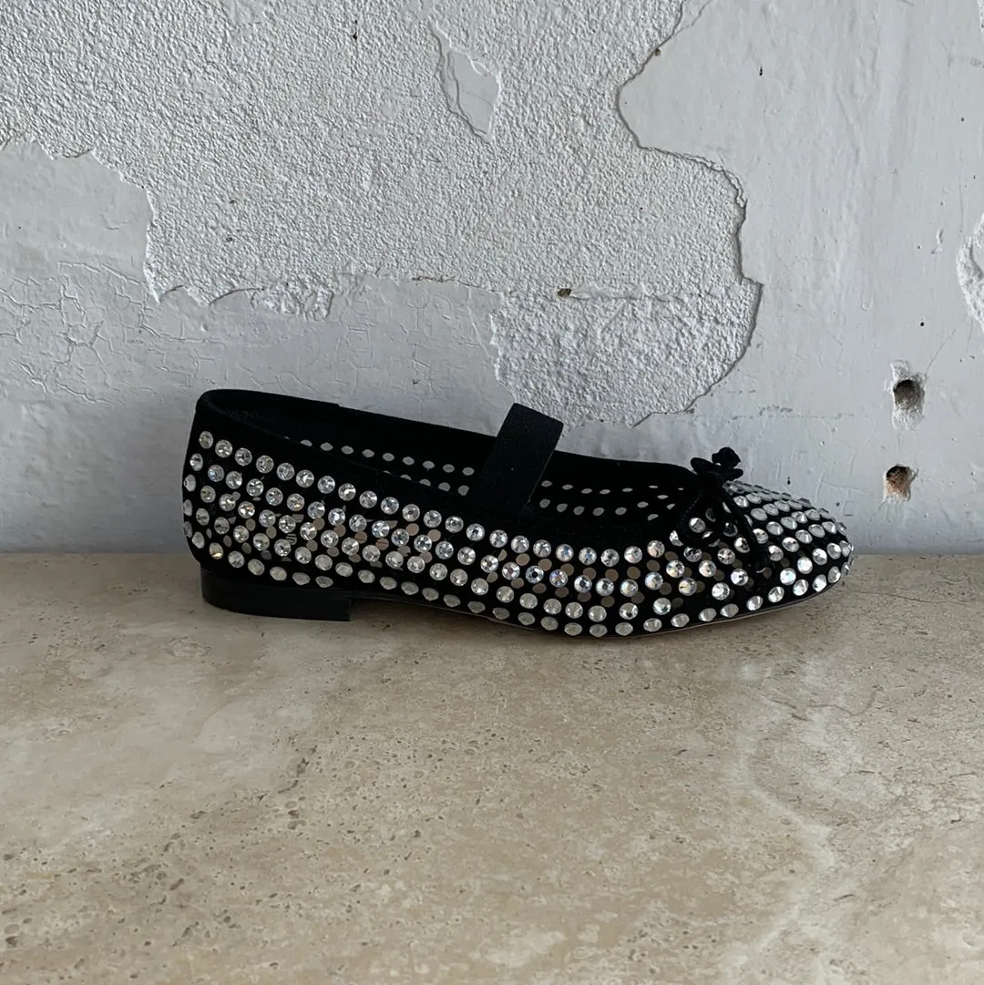 Mollini Beriza Black Silver Jewelled - LAST PAIR size 37 Shoes_Mollini