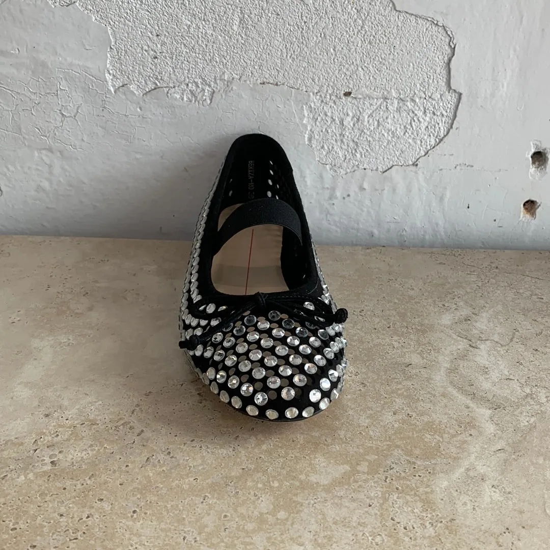 Mollini Beriza Black Silver Jewelled - LAST PAIR size 37 Shoes_Mollini