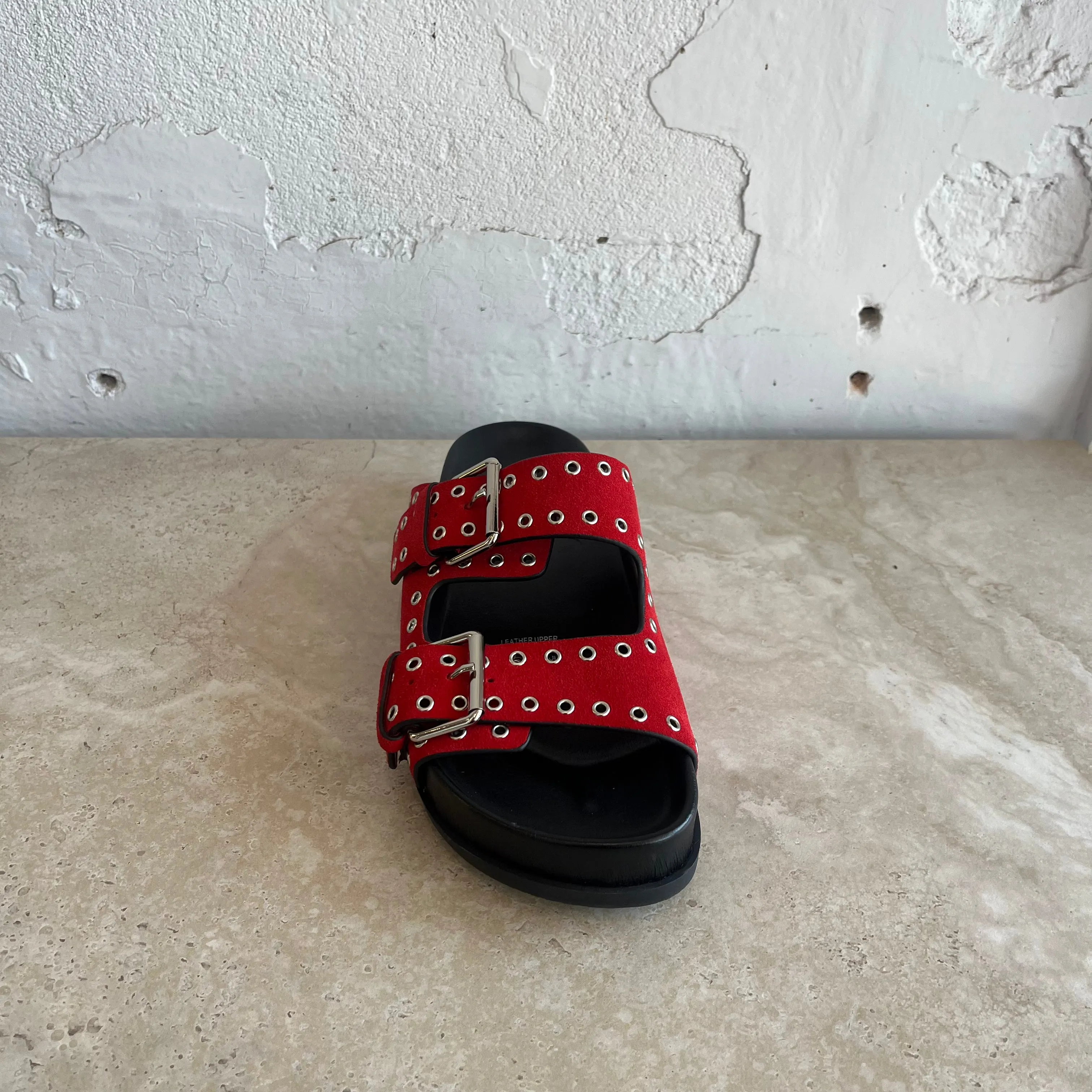 Mollini Ciana Red Suede Shoes_Mollini