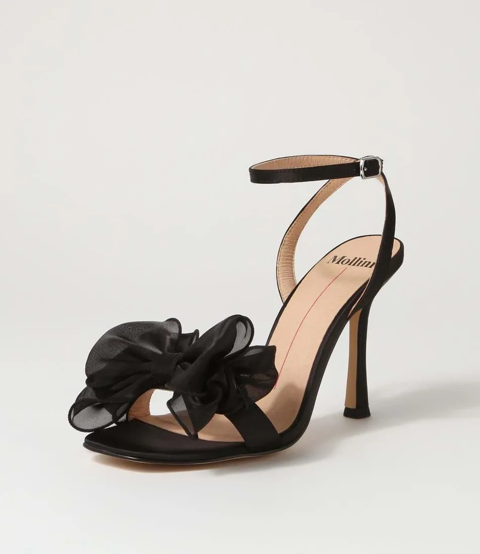Mollini Daphne Black Heels - LAST PAIR size 42 Shoes_Mollini