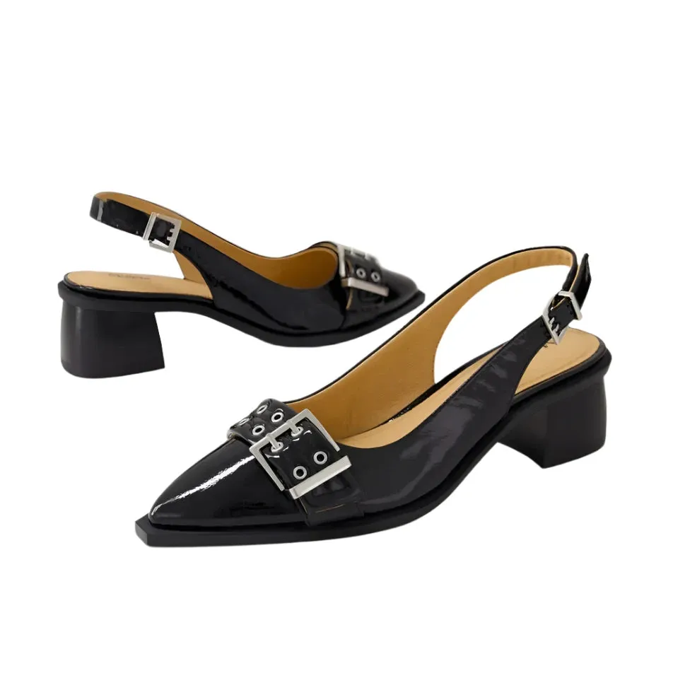 Mollini Glint Heel Black Shoes_Mollini