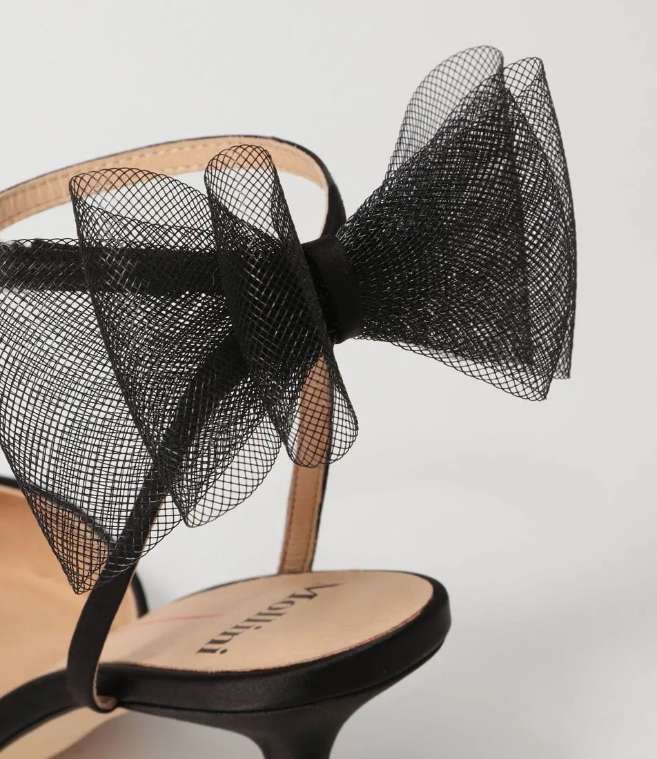Mollini Myday Black Satin Shoes_Mollini