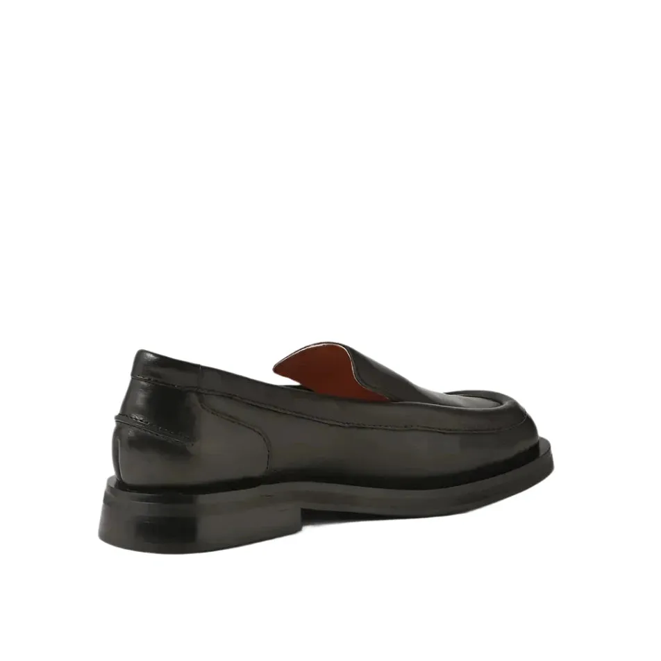 Mollini Penelopy Black Leather Loafers - LAST PAIR size 39 Shoes_Mollini