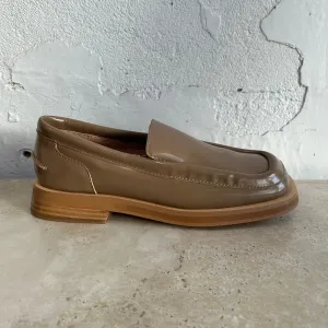 Mollini Penelopy Coffee Leather Loafers Shoes_Mollini