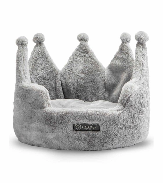 Nandog Pet Gear Cloud Crown Bed (Grey) for Dogs and Cats dog bed,pet blanket
