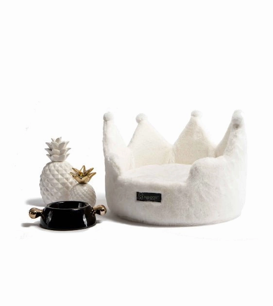 Nandog Pet Gear Cloud Crown Bed (Ivory) for Dogs and Cats