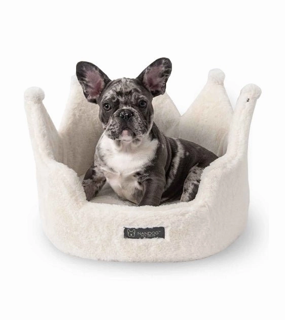 Nandog Pet Gear Cloud Crown Bed (Ivory) for Dogs and Cats