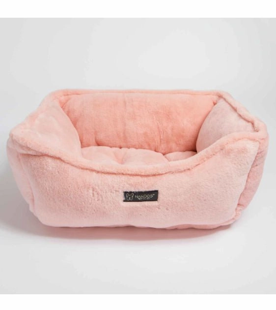 Nandog Pet Gear Cloud Reversible Bed (Blush) for Dogs and Cats dog bed,pet blanket