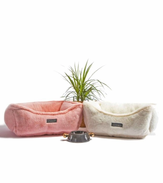 Nandog Pet Gear Cloud Reversible Bed (Blush) for Dogs and Cats