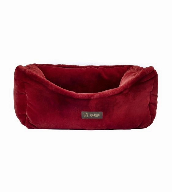 Nandog Pet Gear Cloud Reversible Bed (Burgundy) for Dogs and Cats