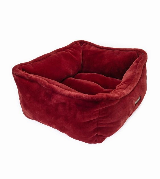 Nandog Pet Gear Cloud Reversible Bed (Burgundy) for Dogs and Cats