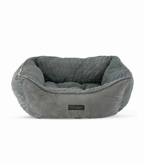 Nandog Pet Gear Cloud Reversible Bed (Chevron Gray) for Dogs and Cats dog bed,pet blanket