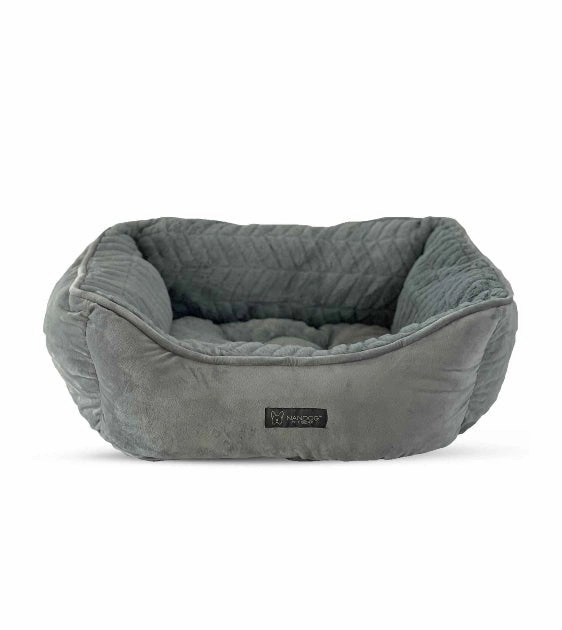 Nandog Pet Gear Cloud Reversible Bed (Chevron Gray) for Dogs and Cats dog bed,pet blanket