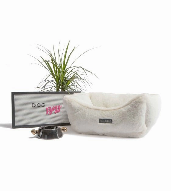 Nandog Pet Gear Cloud Reversible Bed (Ivory) for Dogs and Cats