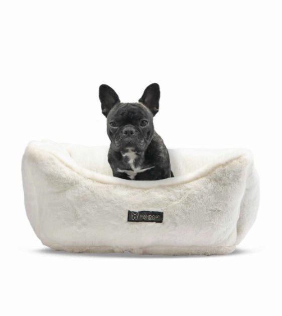 Nandog Pet Gear Cloud Reversible Bed (Ivory) for Dogs and Cats