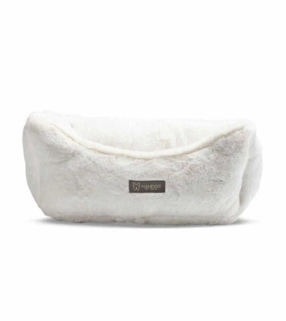 Nandog Pet Gear Cloud Reversible Bed (Ivory) for Dogs and Cats