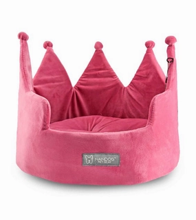 Nandog Pet Gear Crown Bed (Pink) for Dogs and Cats dog bed,pet blanket