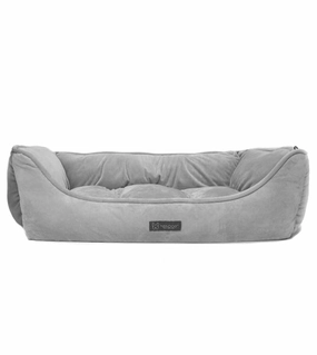 Nandog Pet Gear Designer Bed (Plush Grey) for Dogs and Cats dog bed,pet blanket