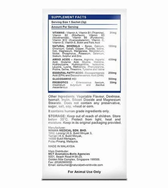 Natural Pet Super Multi with Glucosamine Powder Supplement For Cats & Dogs