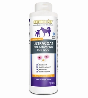 Natural Pet Ultracoat Dry Shampoo for Dogs