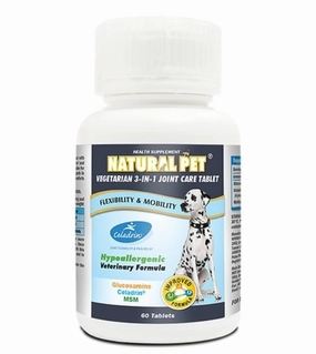 Natural Pet Vegetarian 3-in-1 Joint Care Tablet for Cats & Dogs dog hygiene,clean pet