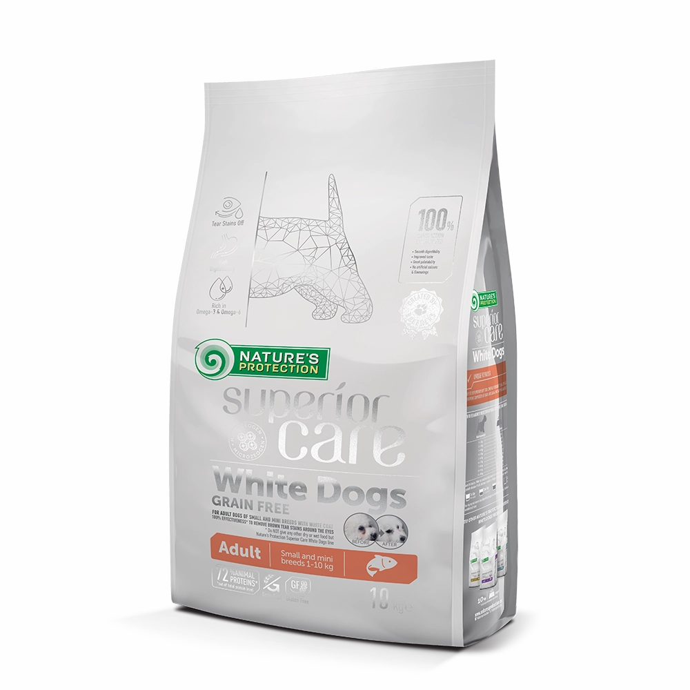 Nature's Protection Dog Superior Care White Dogs Small & Mini Breed Salmon 1.5kg