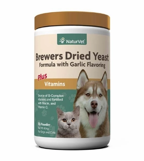 NaturVet Brewers Dried Yeast with Garlic Powder for Cats & Dogs dog shampoo,bathing supplies