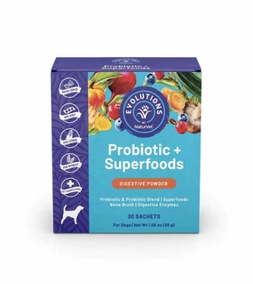 NaturVet Evolutions Probiotic   Superfoods Digestive Powder Dog Supplement (30 Sachets) dog oral care,pet dental