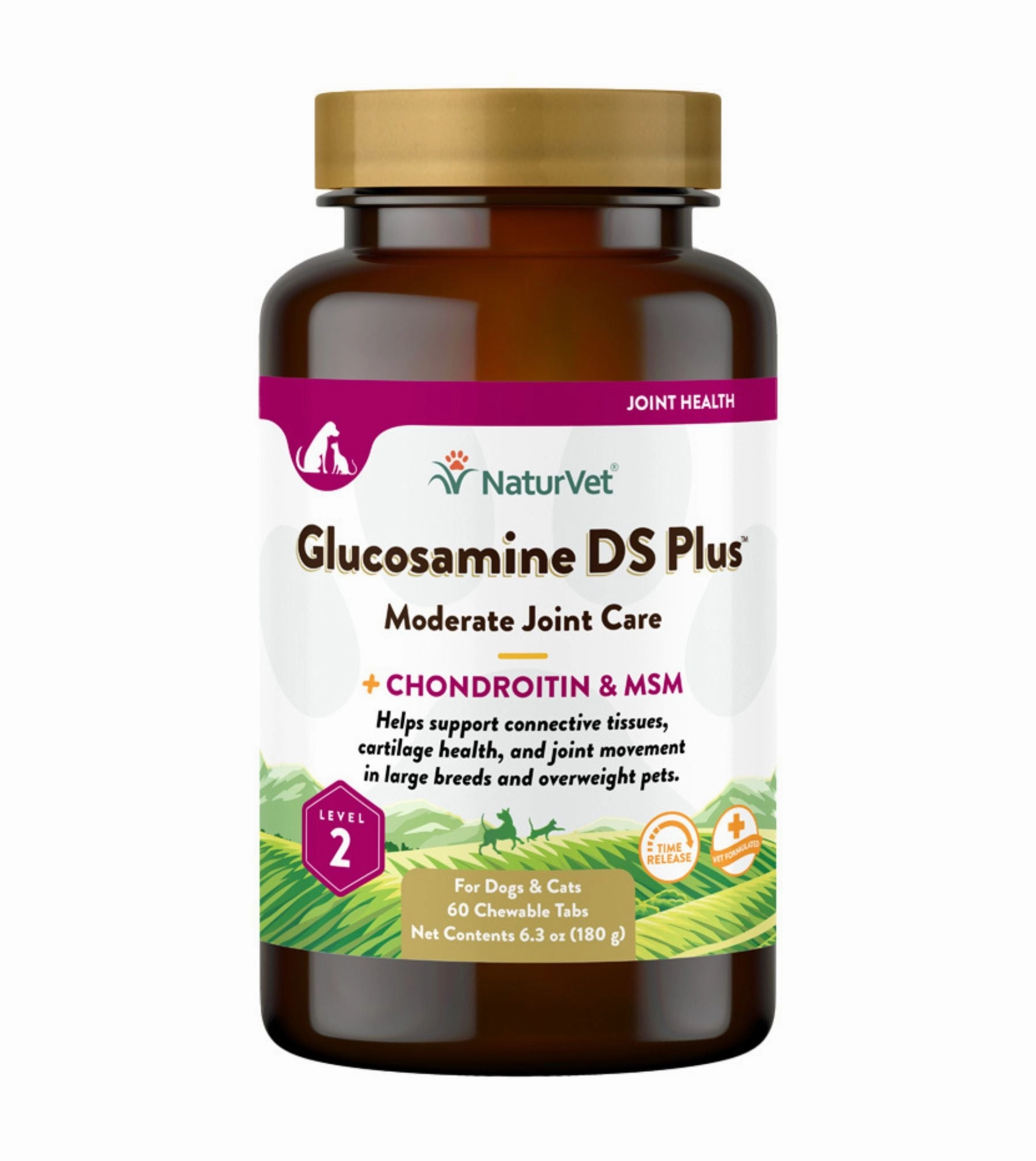 NaturVet Glusosamine DS Plus Level 2 (Time Release) Moderate Care Joint Support Supplement Chewable Tablets For Dogs & Cats pet housekeeping,dog mess kit