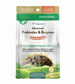 NaturVet Scoopables (Tiny Bites With Bacon Flavour) Advanced Probiotics & Enymes Vet Strength PB6 Probiotics Dog Supplement dog leash,walking strap