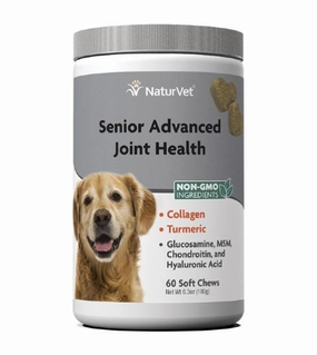 NaturVet Senior Advanced Joint Health Soft Chews (60 Count) dog hygiene,clean pet