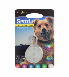 Nite Ize SpotLit Disc-O Select LED Collar Light dog charms,dog ID