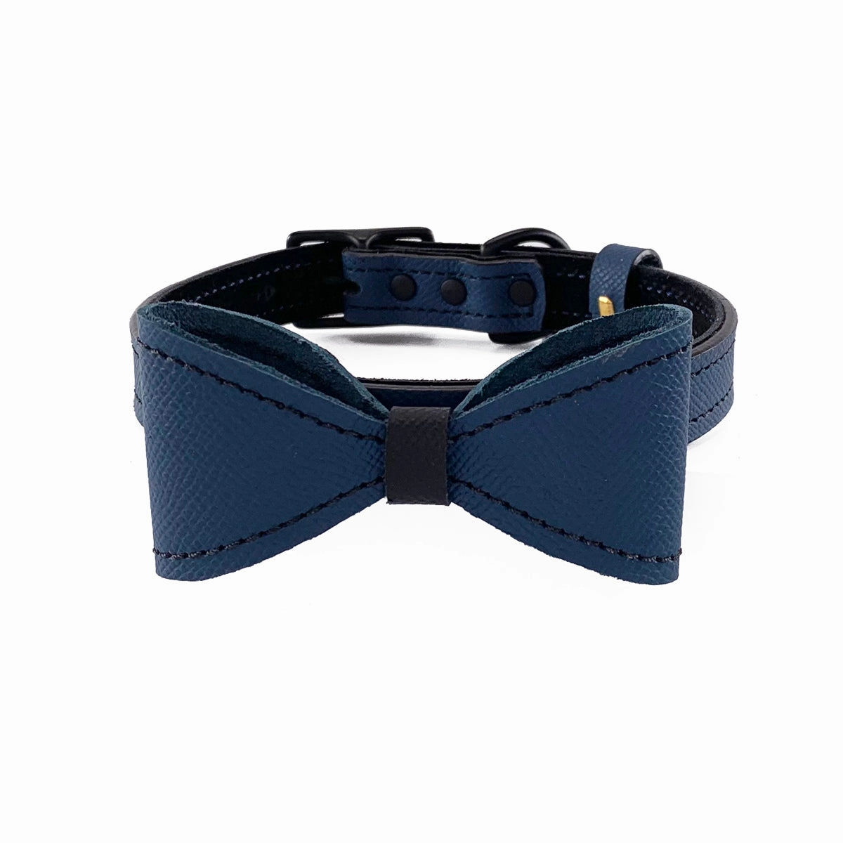Nixon Leather Orion Blue/Black Alex Dog Bow Tie Slider