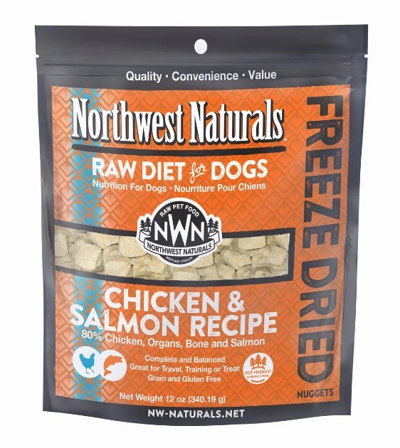Northwest Natural's Freeze Dried Raw Dog Food (Chicken & Salmon)