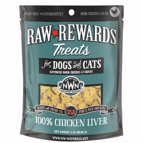 Northwest Naturals Freeze Dried Chicken Liver Cat & Dog Treats freeze-dried dog food,lightweight pet food